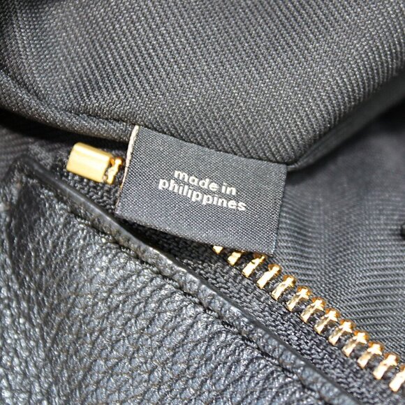 Coach Black Pebbled Leather Chain Tote Bag 57107 Turnlock Gold Hardware Dust Bag - Picture 16 of 16